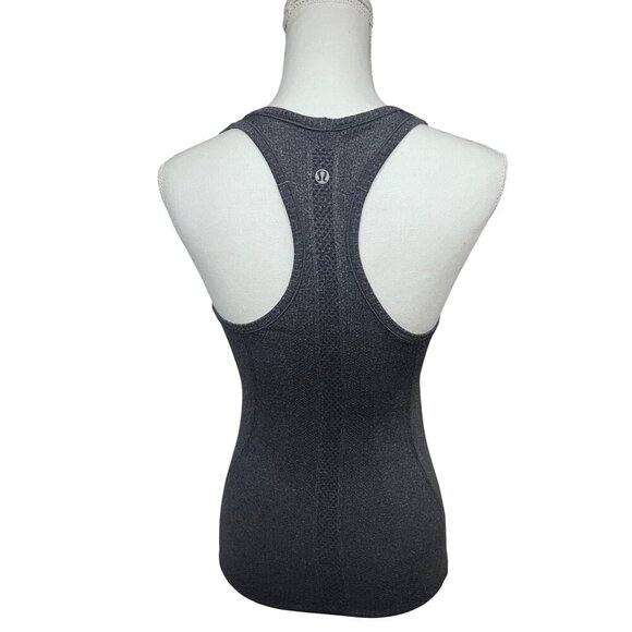 Lululemon Swiftly Tech Womens Dark Gray Racerback Tank Top Small Stretch Mesh - Picture 9 of 10